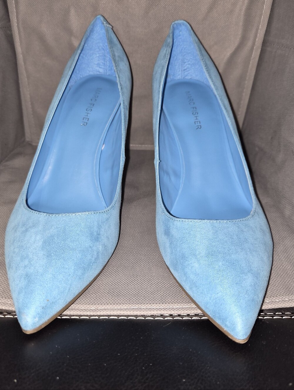 Marc Fisher Blue Pointed-Toe Pumps — Size 9.5M